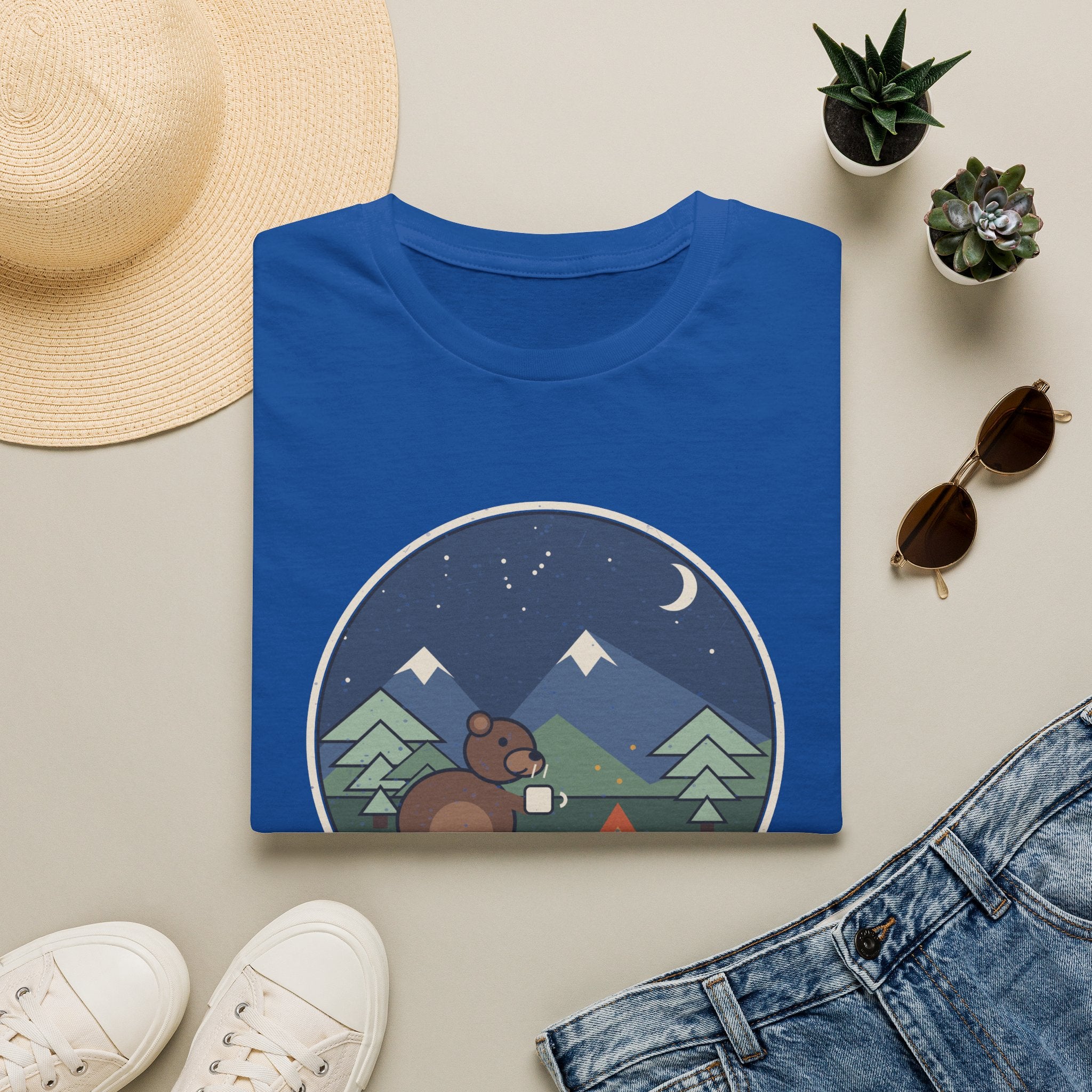 Bär am Lagerfeuer T-Shirt