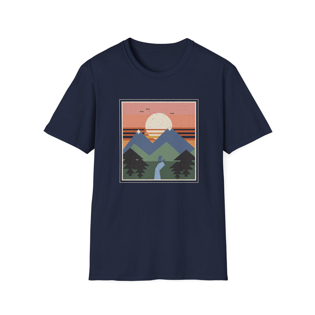Retro-Natur-Raster T-Shirt