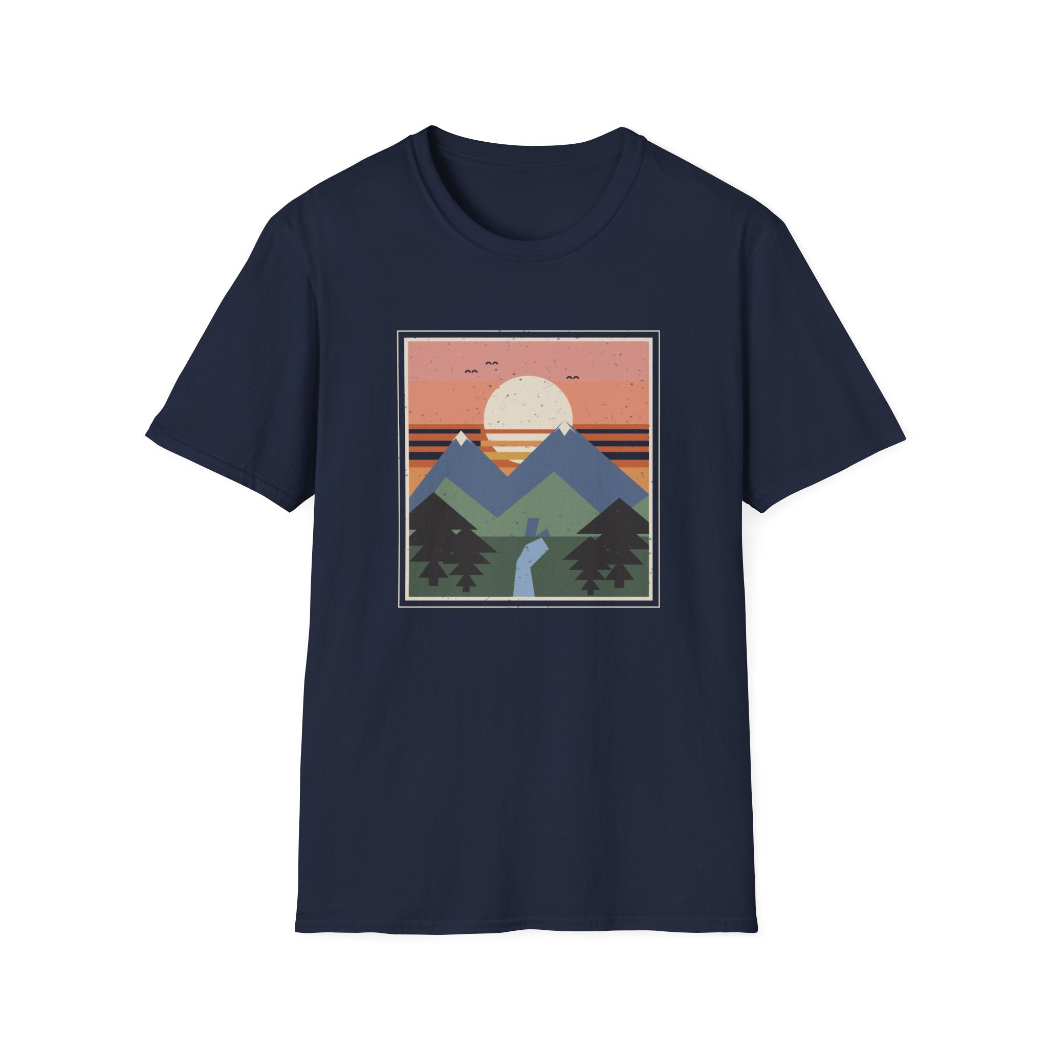 Retro-Natur-Raster T-Shirt