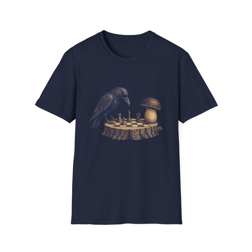 krähe gegen Pilz T-Shirt
