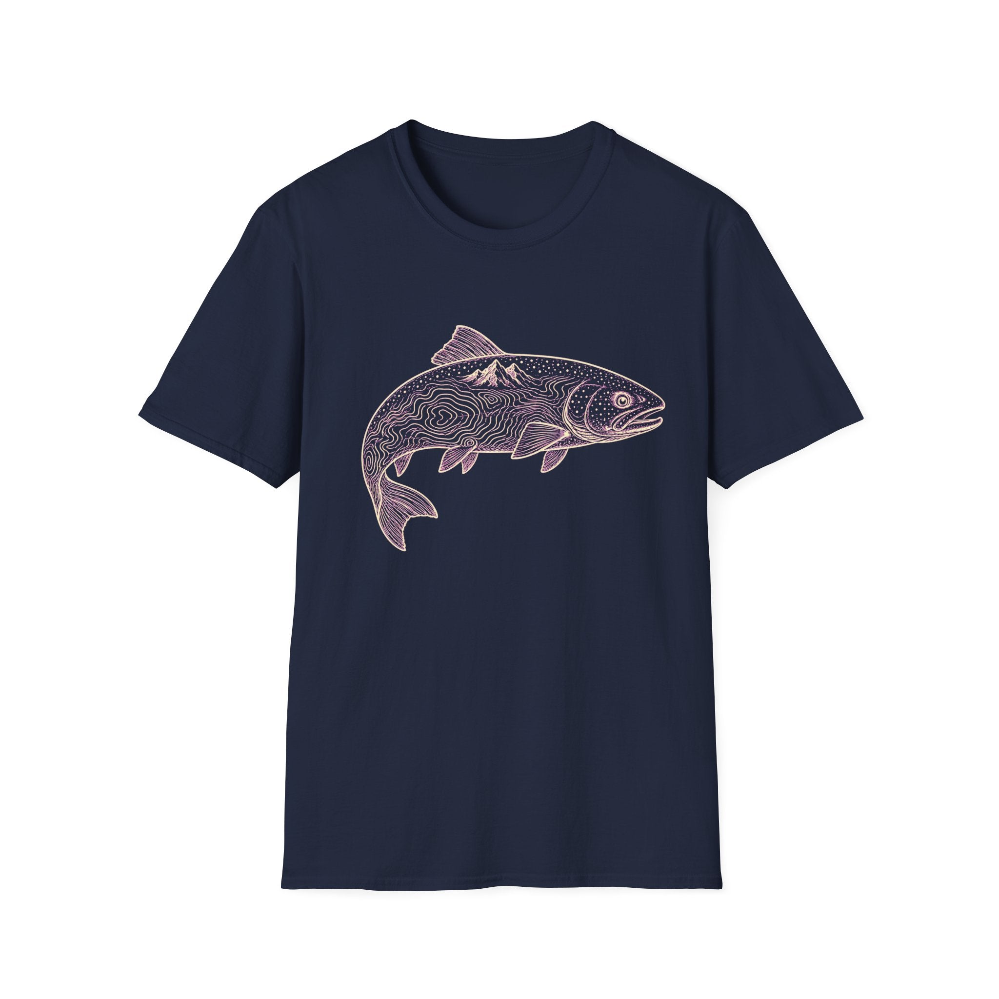 Höhenlinien-Forelle T-Shirt