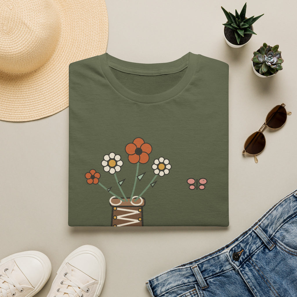 Blütenstiefel T-Shirt