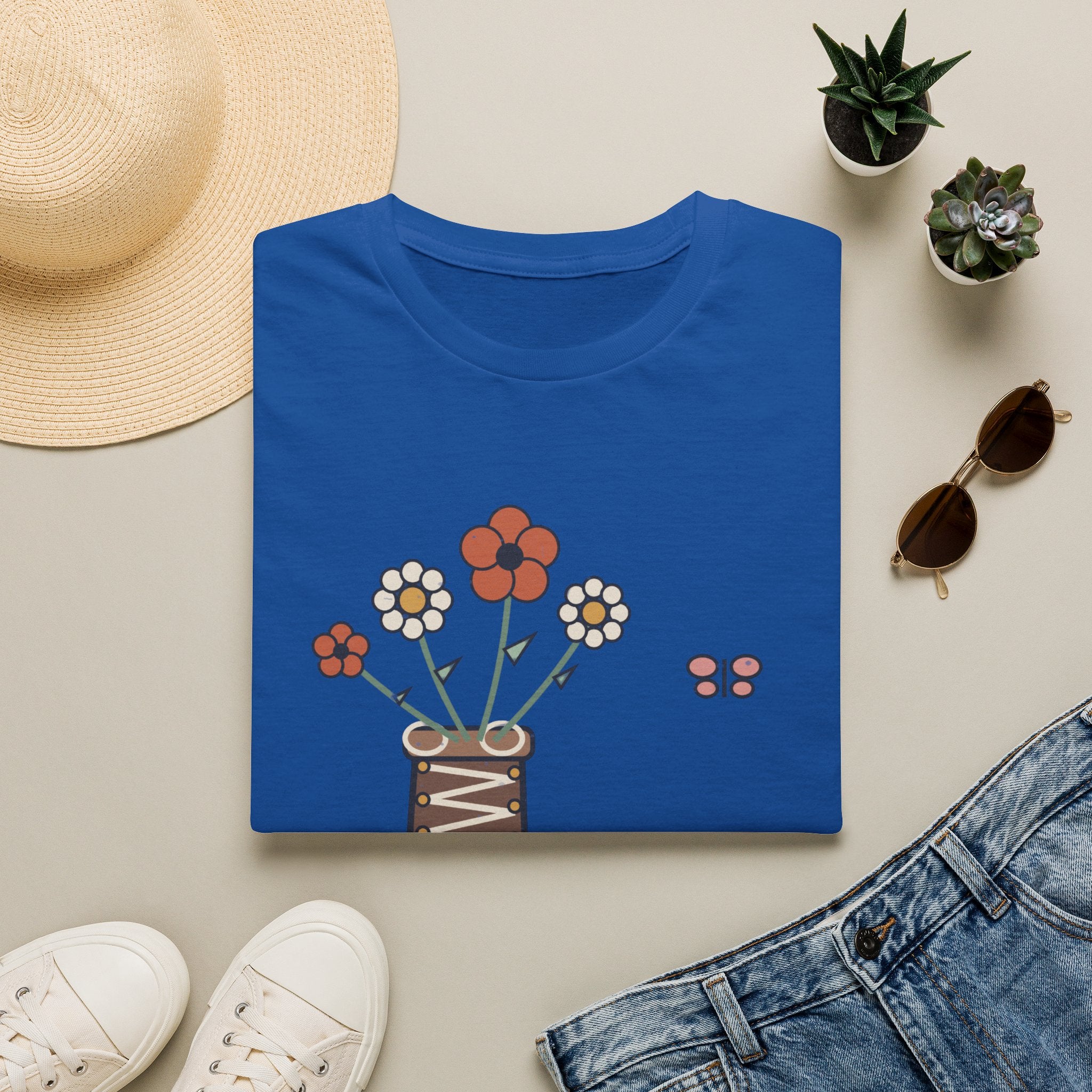 Blütenstiefel T-Shirt