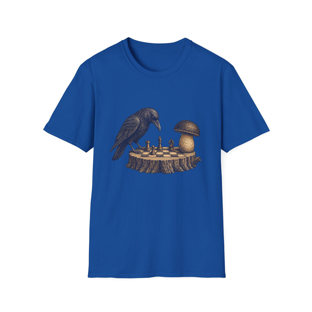 krähe gegen Pilz T-Shirt