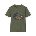 krähe gegen Pilz T-Shirt