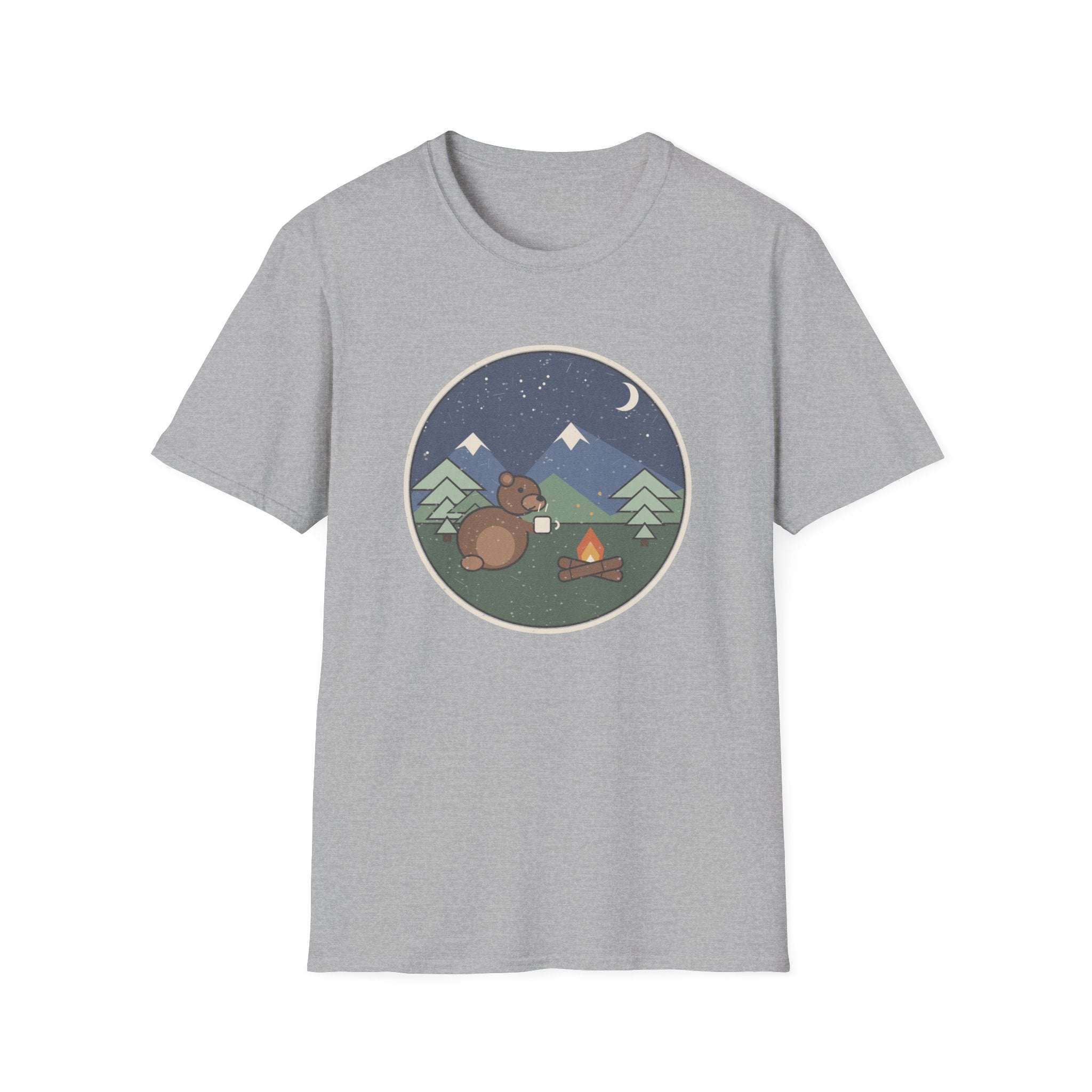 Bär am Lagerfeuer T-Shirt