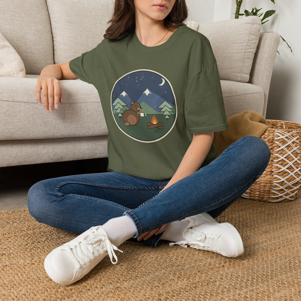 Bär am Lagerfeuer T-Shirt