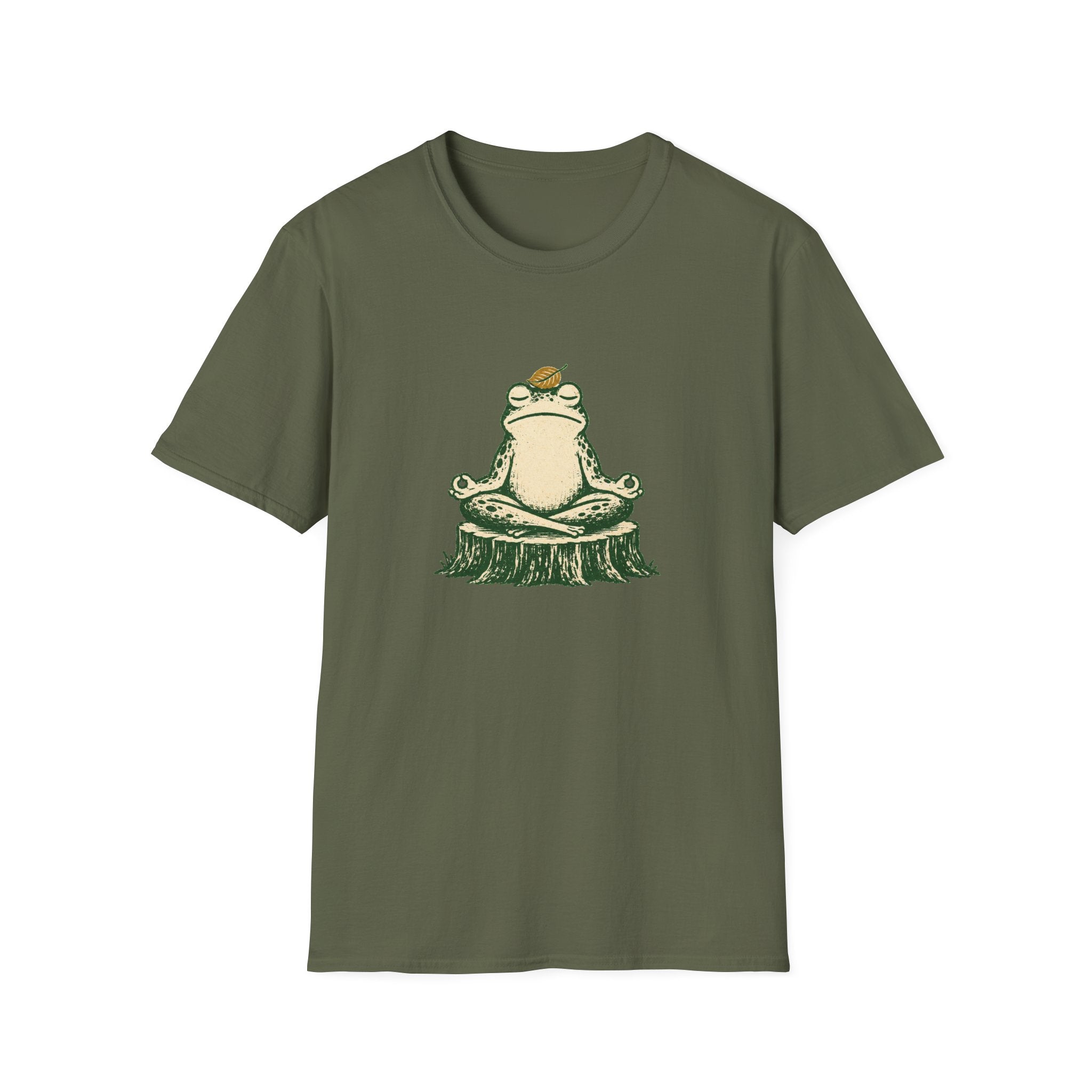 Zen-Modus – Meditierender Frosch T-Shirt