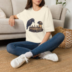 krähe gegen Pilz T-Shirt