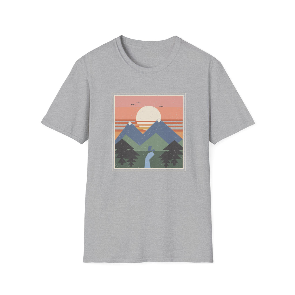 Retro-Natur-Raster T-Shirt