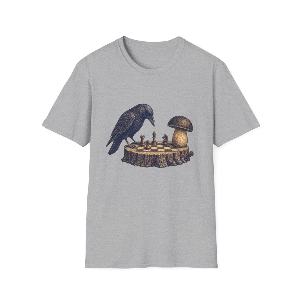 krähe gegen Pilz T-Shirt