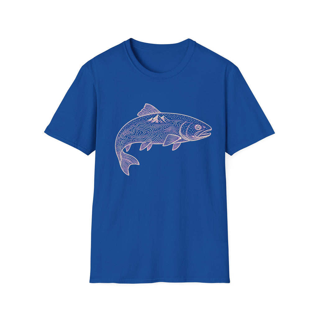 Höhenlinien-Forelle T-Shirt