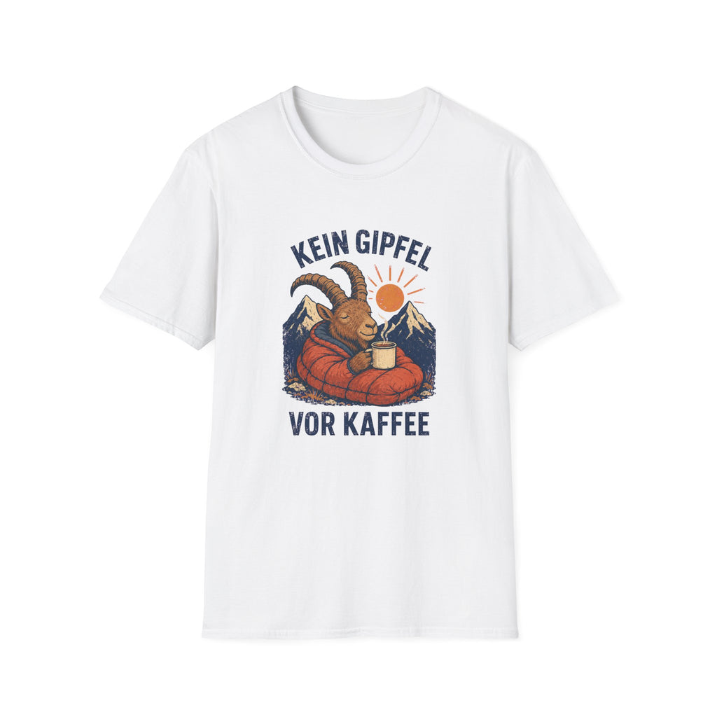 Kein Gipfel vor Kaffee T-Shirt