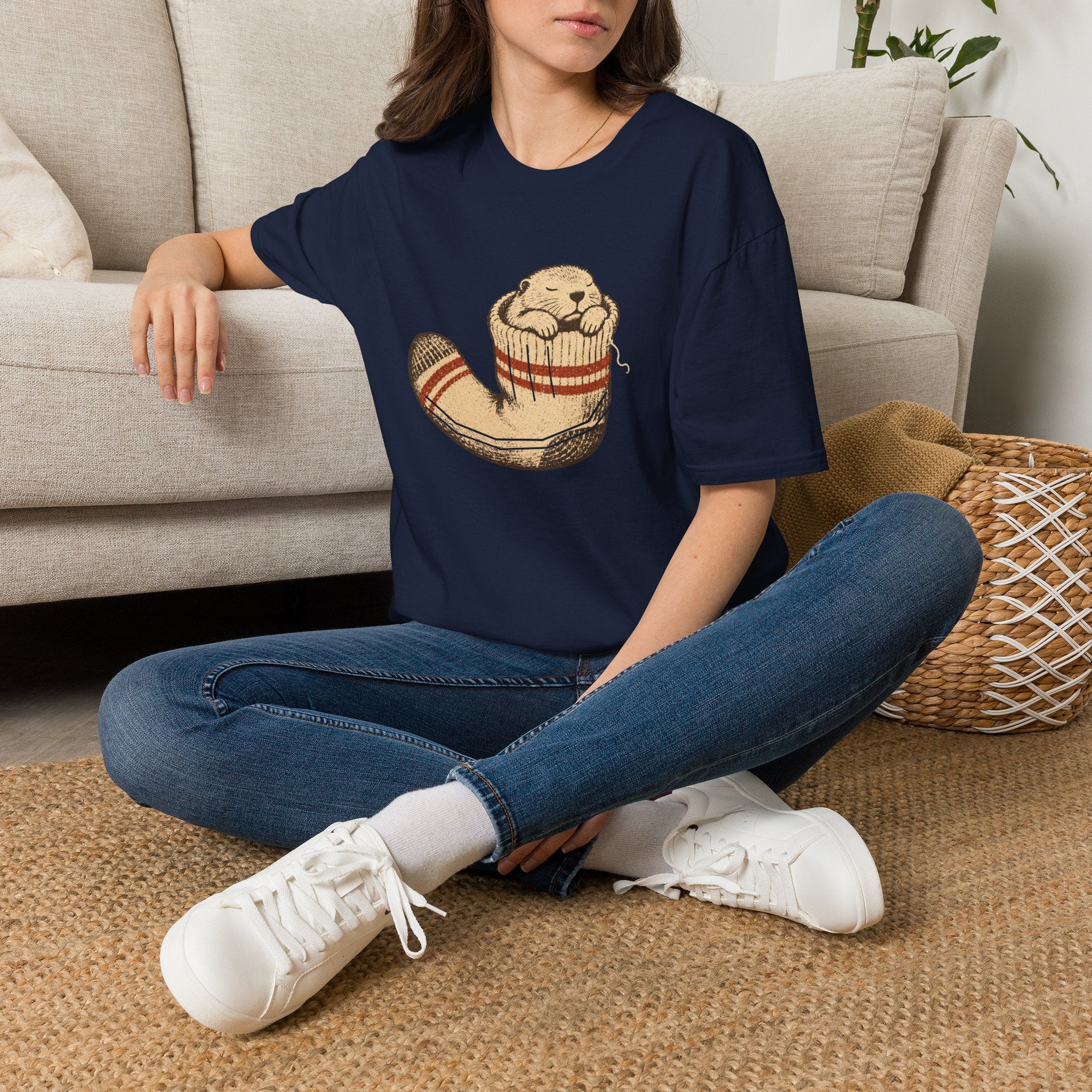 Murmeltier in Wandersocke T-Shirt
