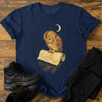 Eule mit Höhlenkarte T-Shirt