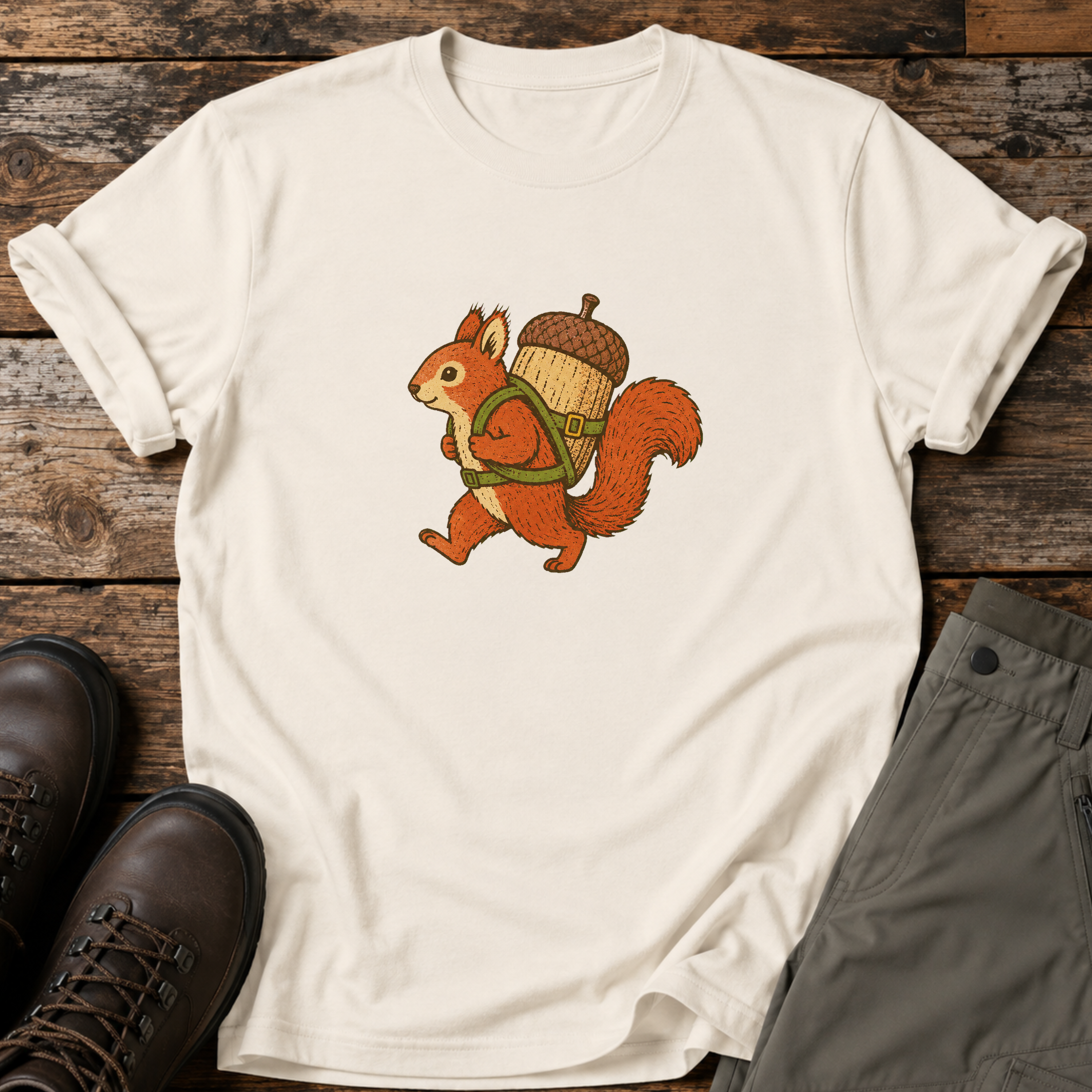 Eichhörnchen mit Riesen Eichel T-shirt