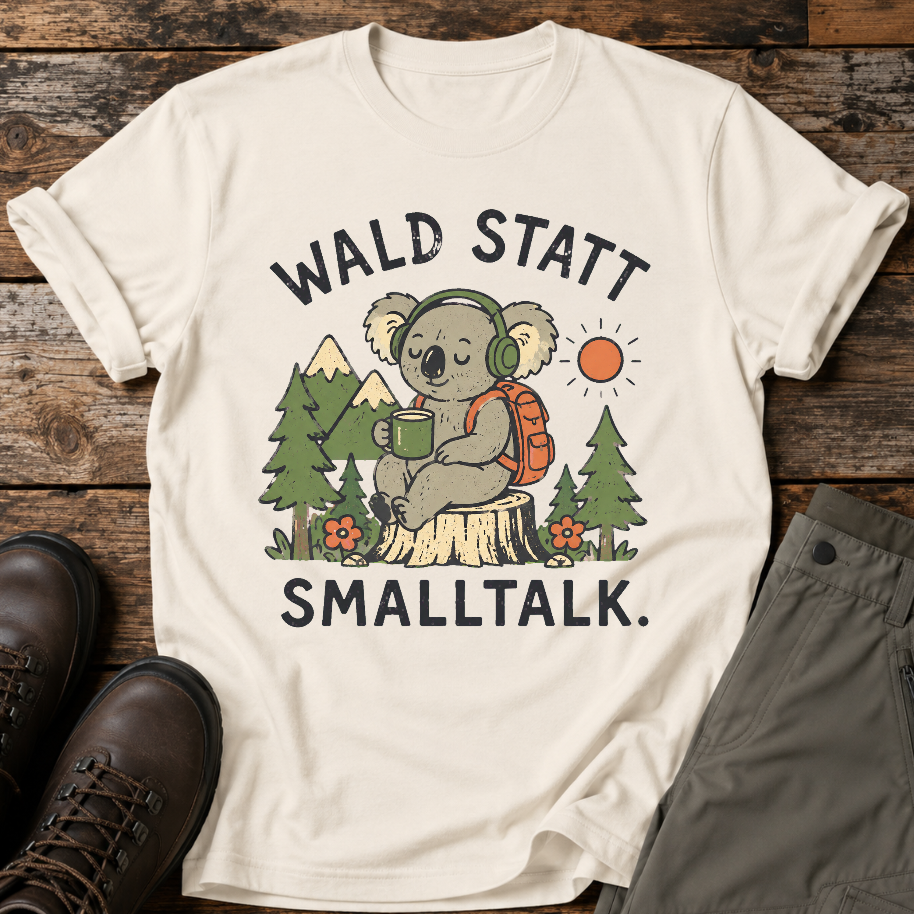 Wald statt Smalltalk T-shirt