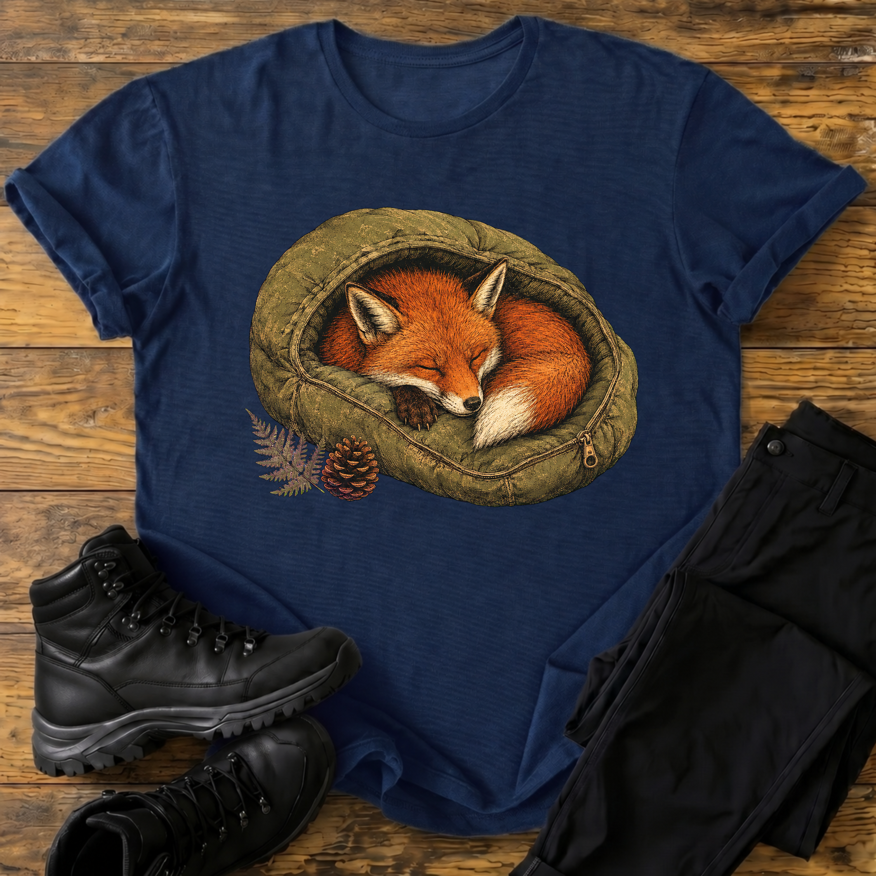 Fuchs im Schlafsack T-Shirt