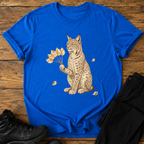 Luchs mit Birkenfächer T-Shirt