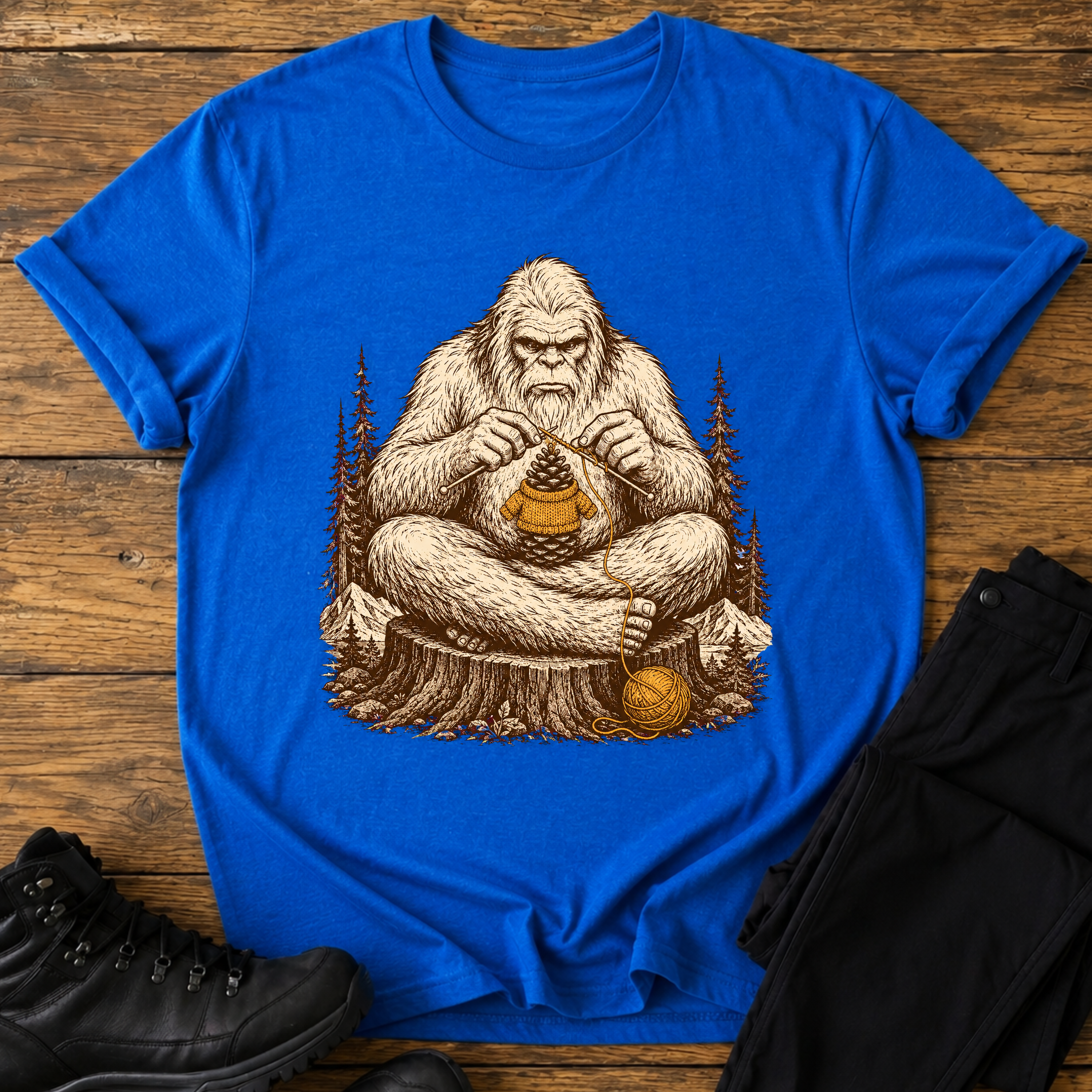 Der strickende Yeti T-Shirt