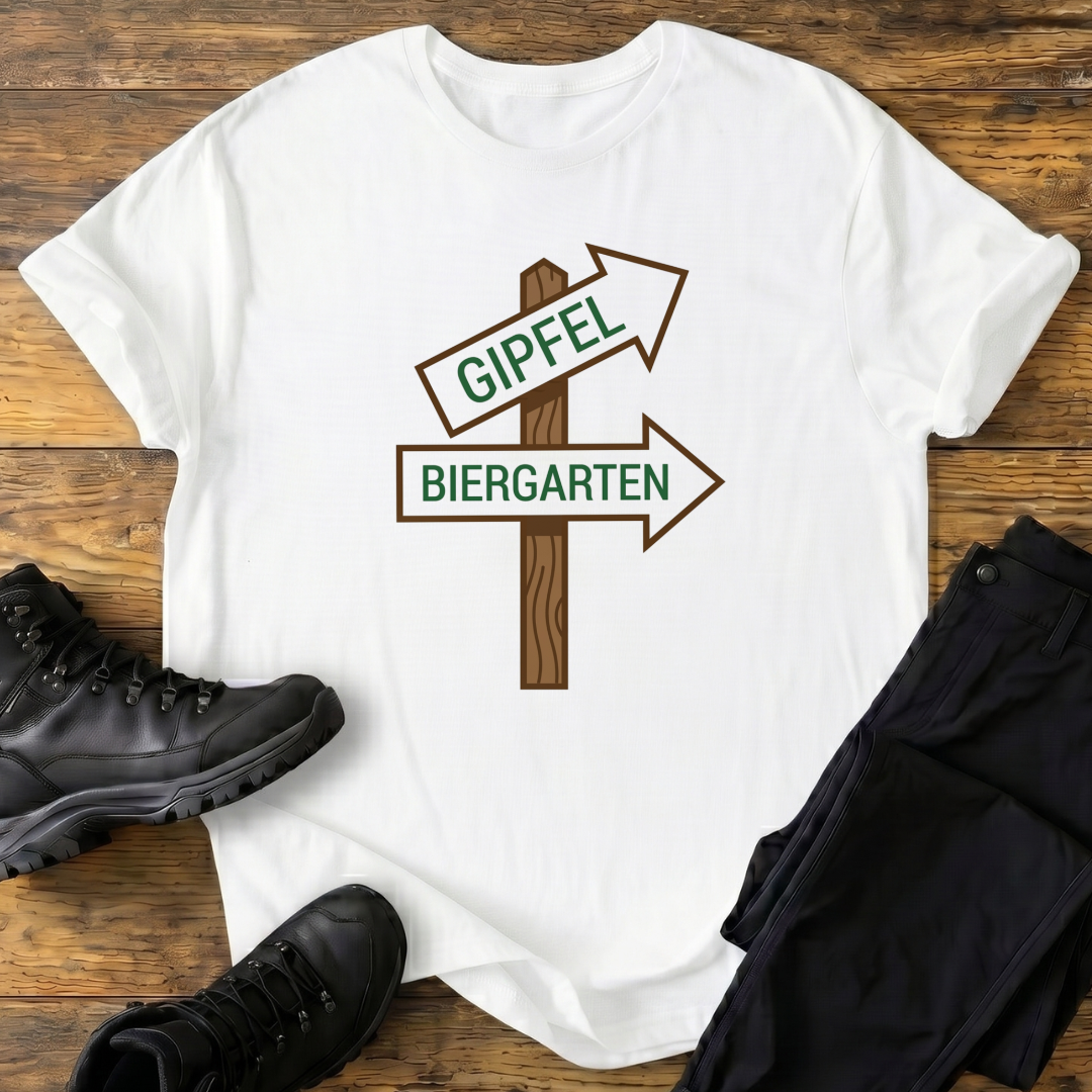 Gipfel, Biergarten T-Shirt