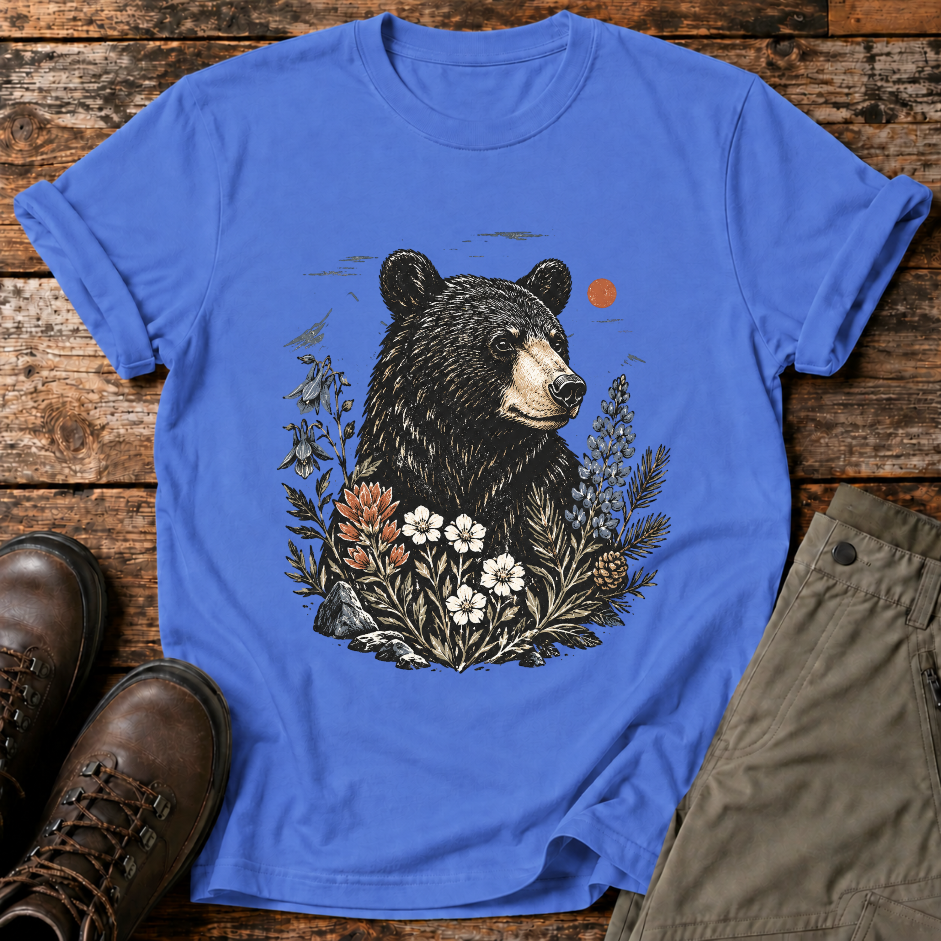 Botanischer Bär T-shirt