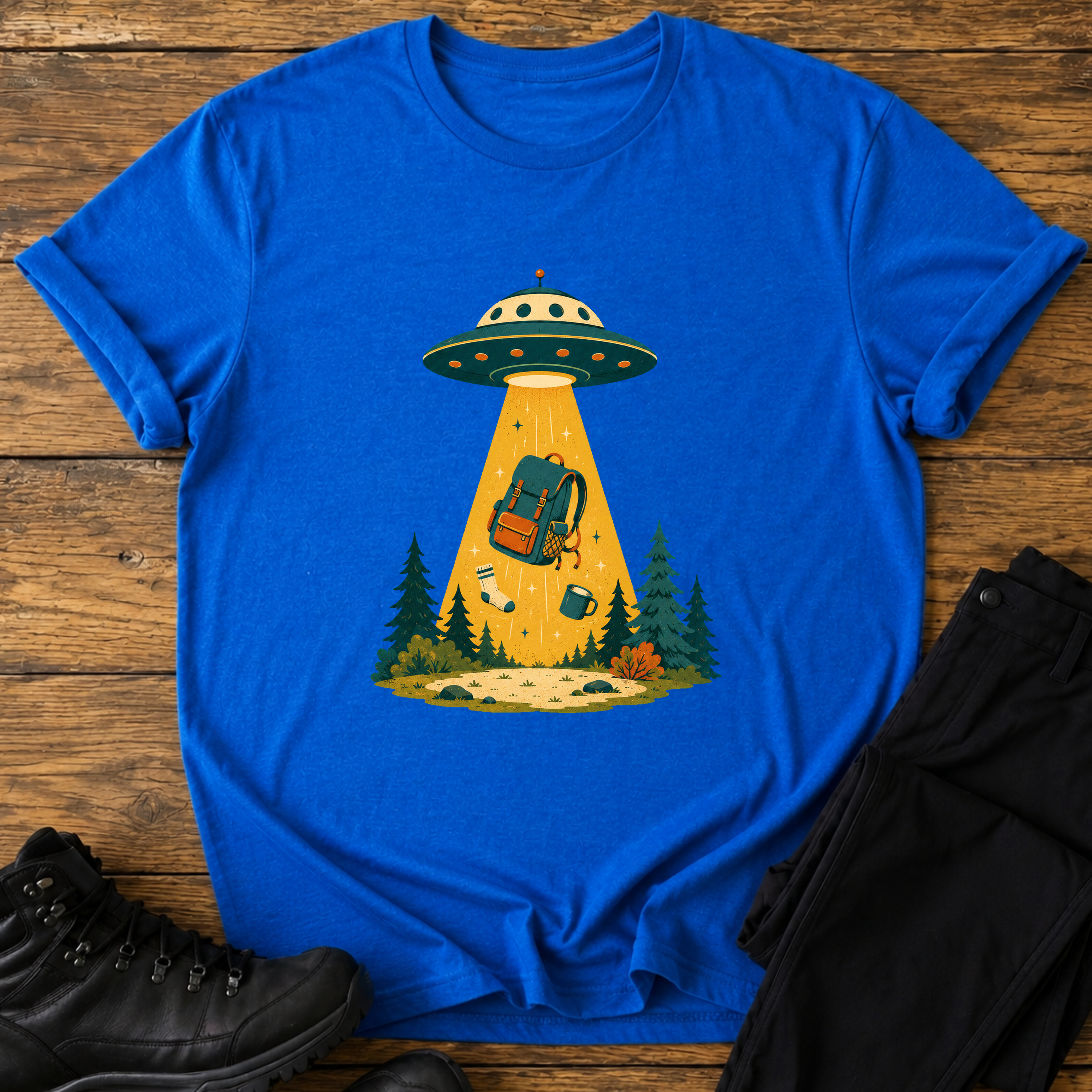 Außerirdische Camping-Beute T-Shirt