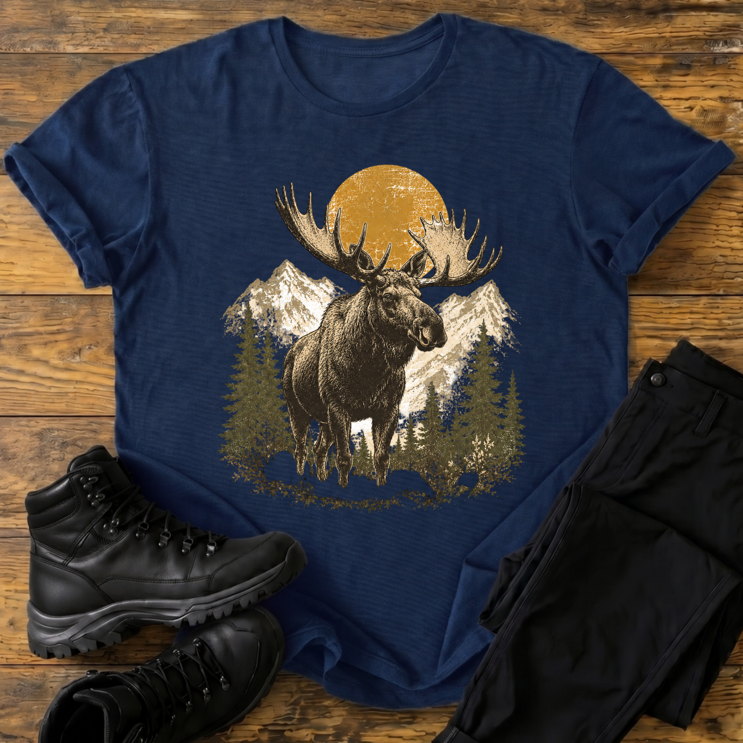 Geweih und Gipfel T-Shirt