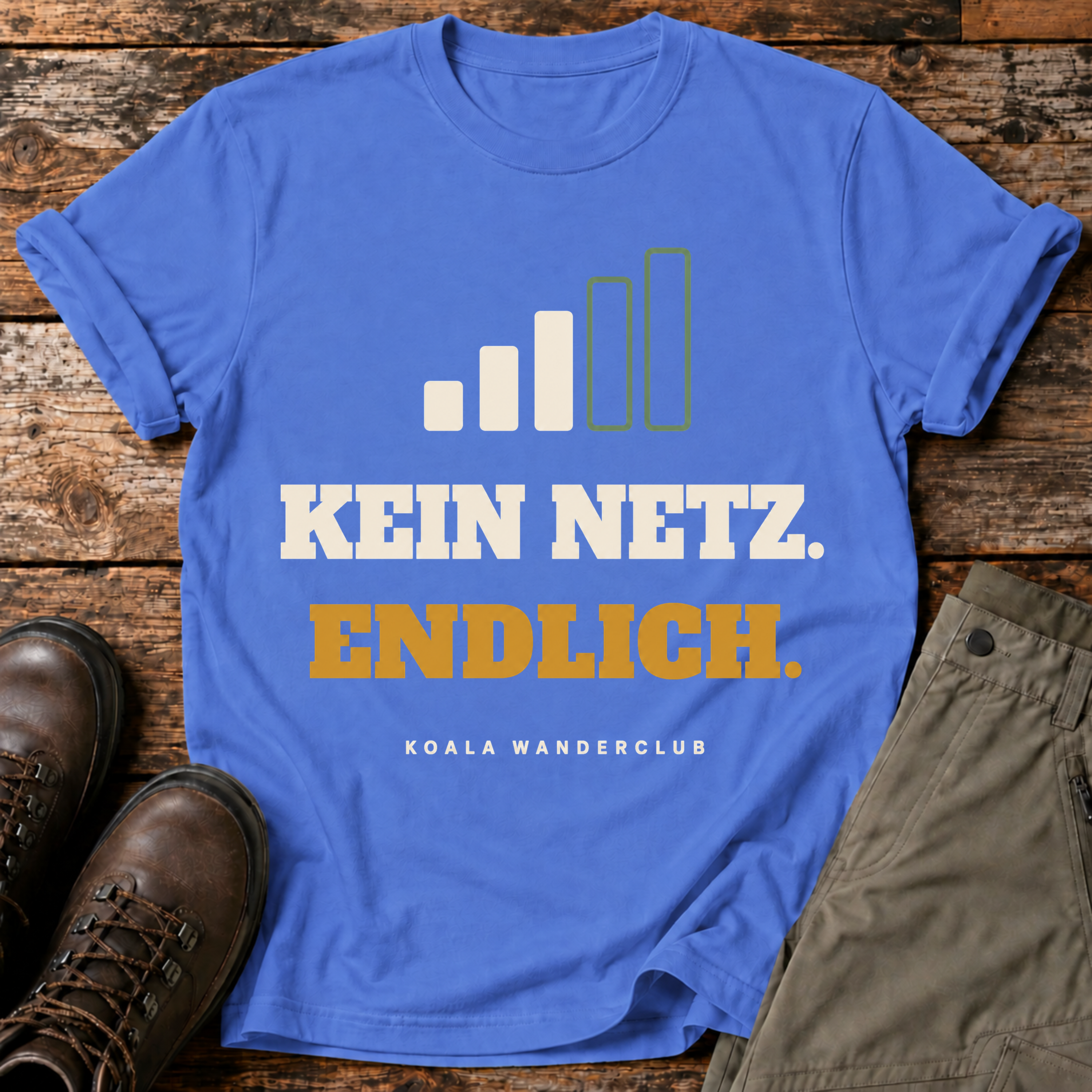 Kein Netz. Endlich. T-shirt