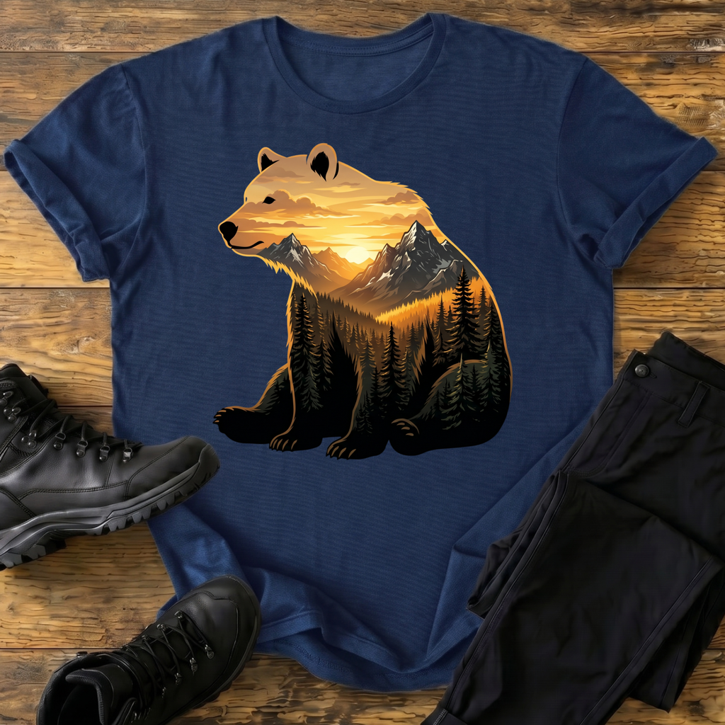Goldenes Alpenglühen T-Shirt