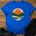 Flusslauf ins Abendlicht T-Shirt