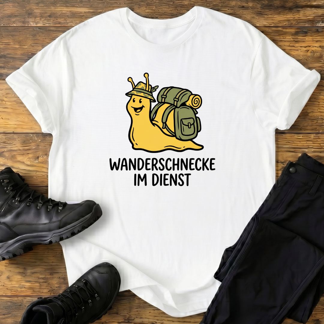 Wanderschnecke im Dienst T-Shirt