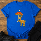 Kleines Reh mit Regenschirm T-Shirt