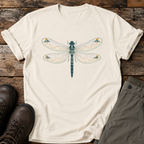 Libelle mit Höhenlinien auf den Flügeln T-shirt