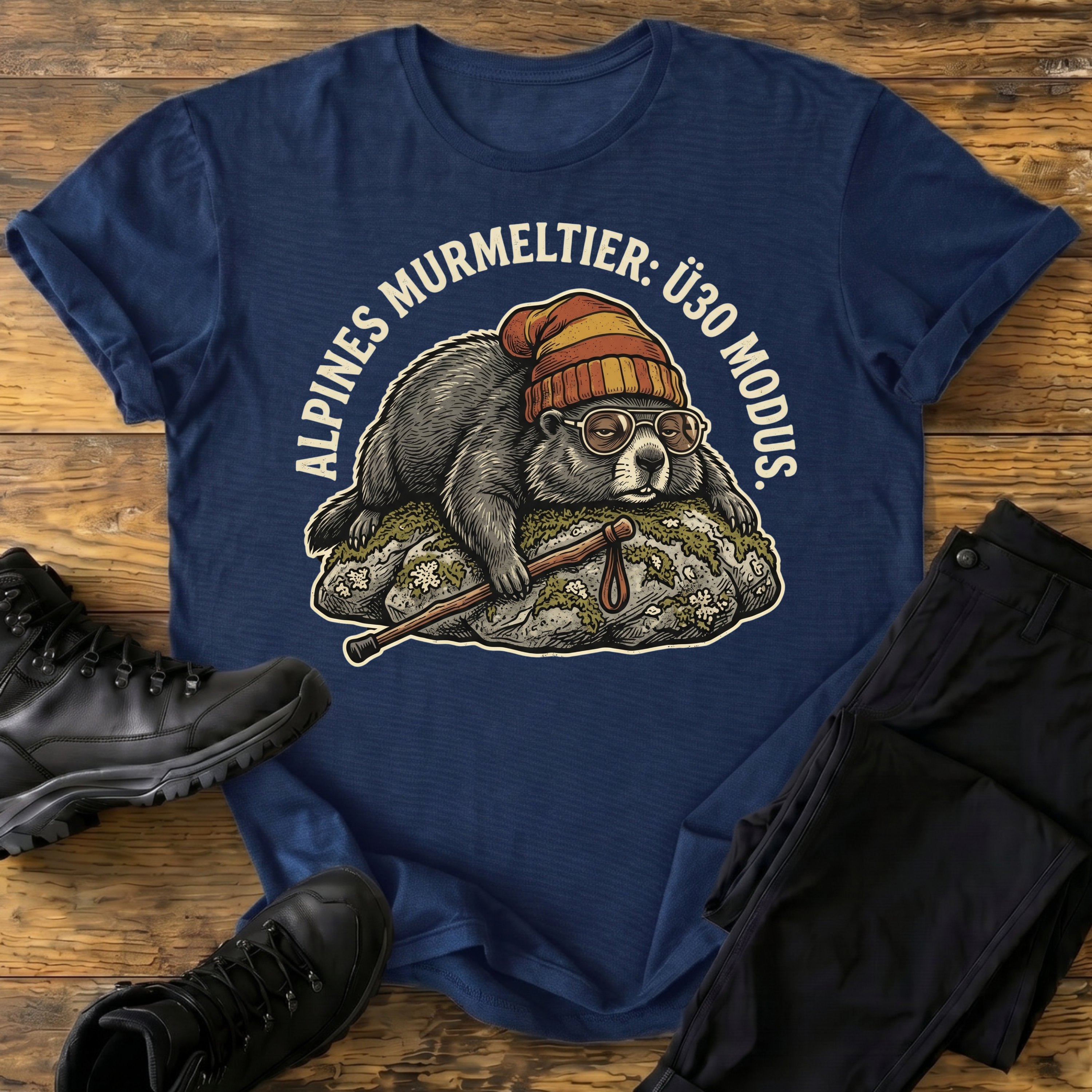 Alpines Murmeltier T-Shirt