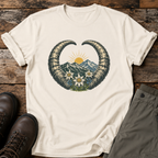 Steinbock-Hörner mit Edelweiß T-shirt