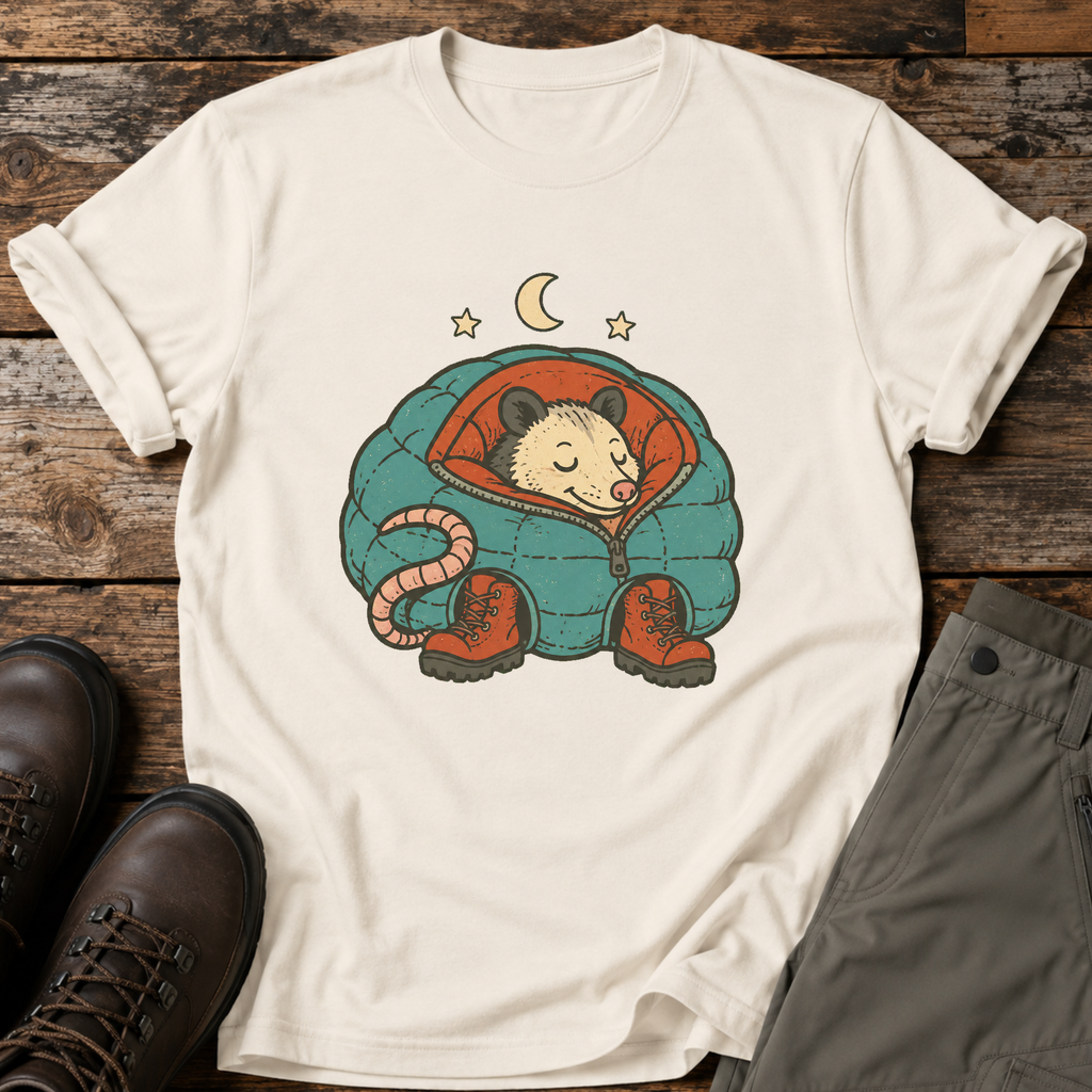Opossum im Schlafsack T-shirt
