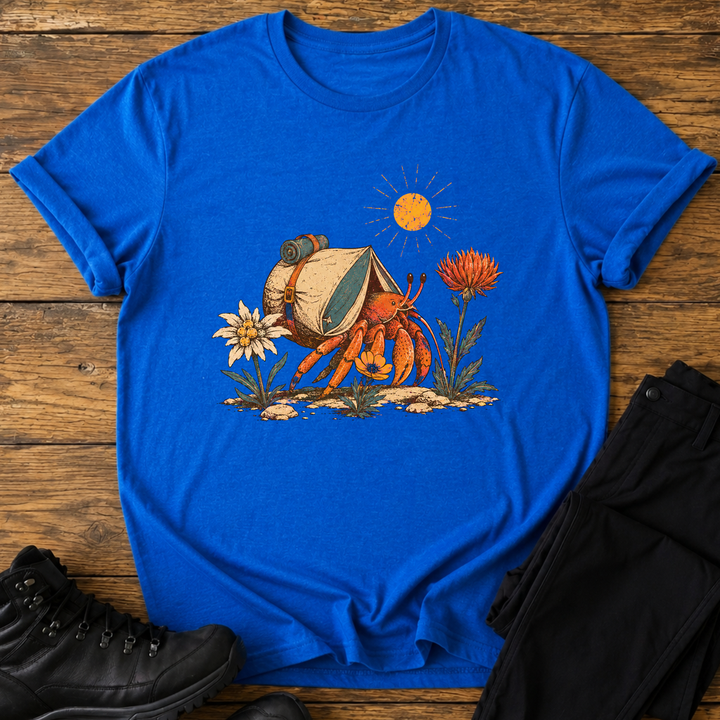 Einsiedlerkrebs mit Zelt T-Shirt