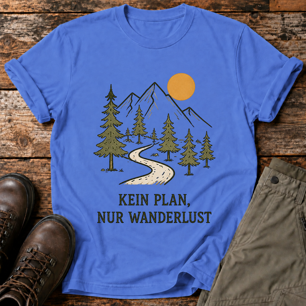 Kein plan nur wanderlust T-shirt