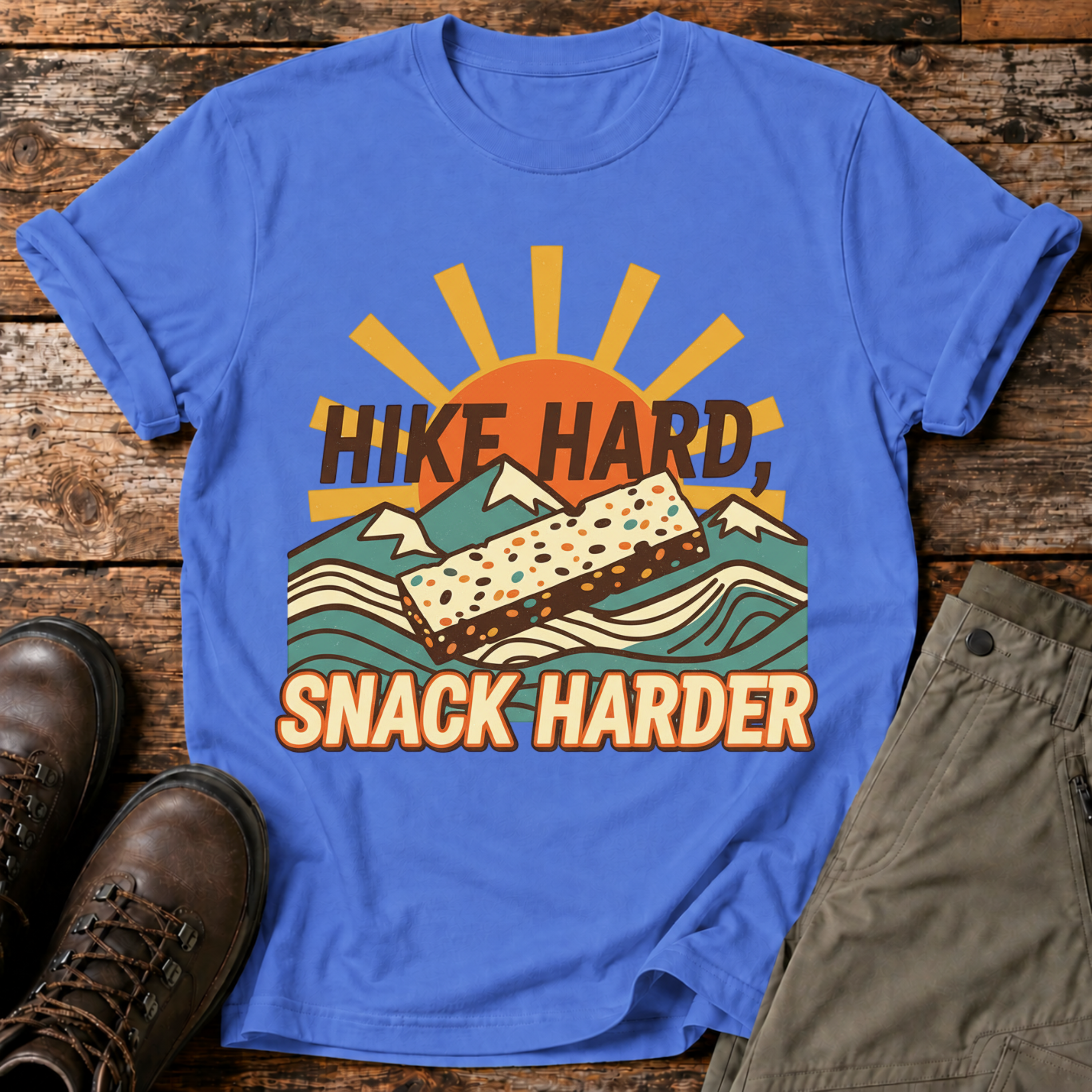 Hike Hard, Snack Harder  T-shirt