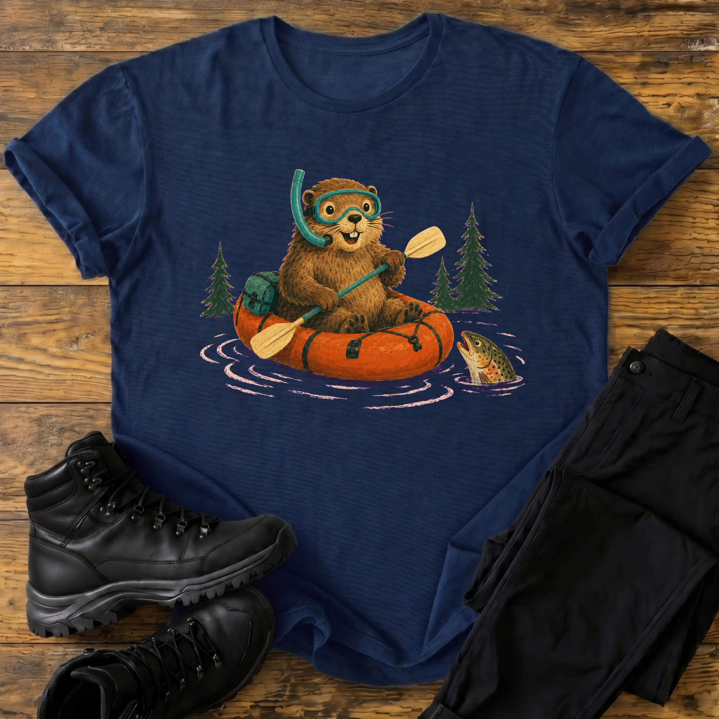 Murmeltier und Forelle T-Shirt