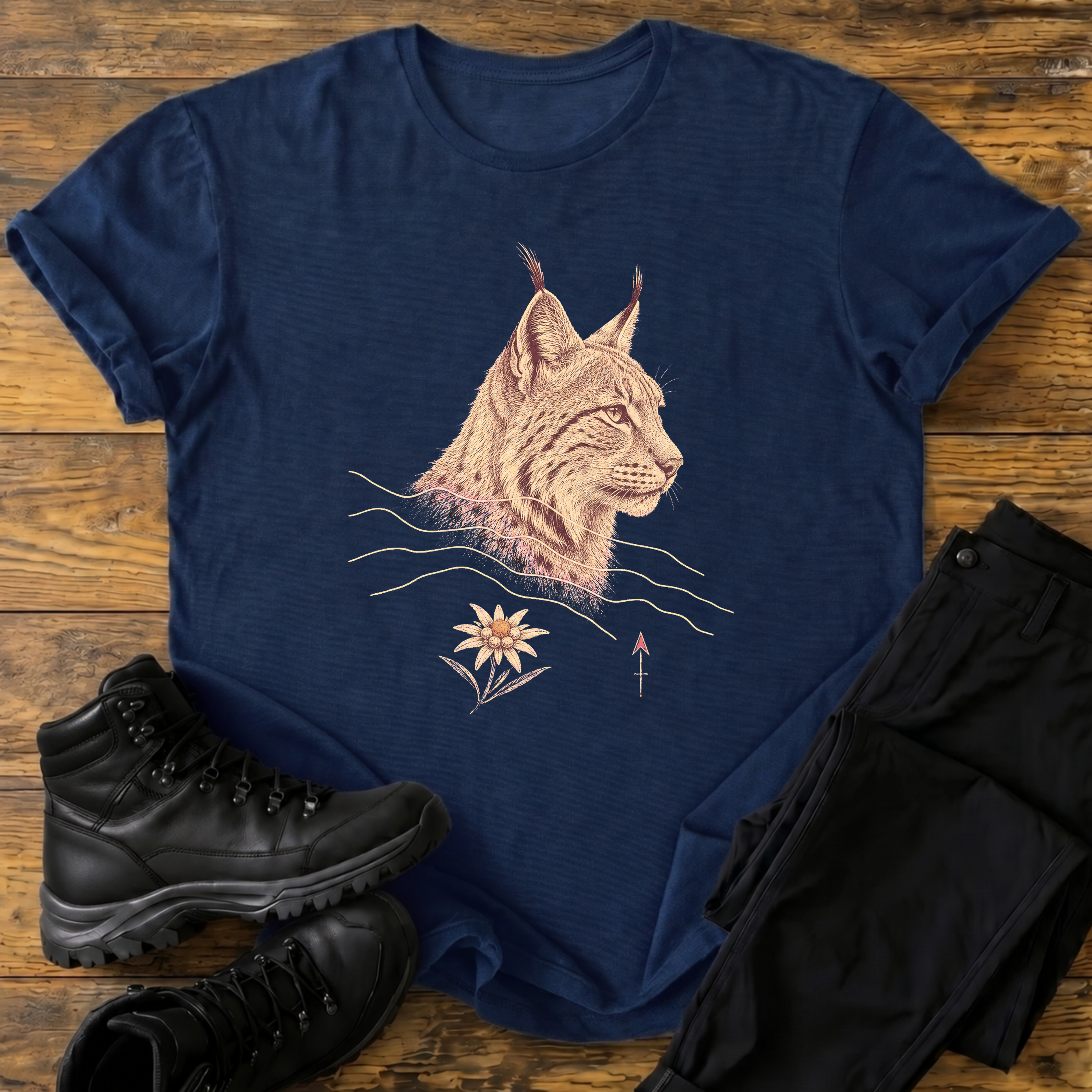 Luchs-Topografie T-Shirt