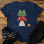 Frosch auf dem Pilzthron T-Shirt