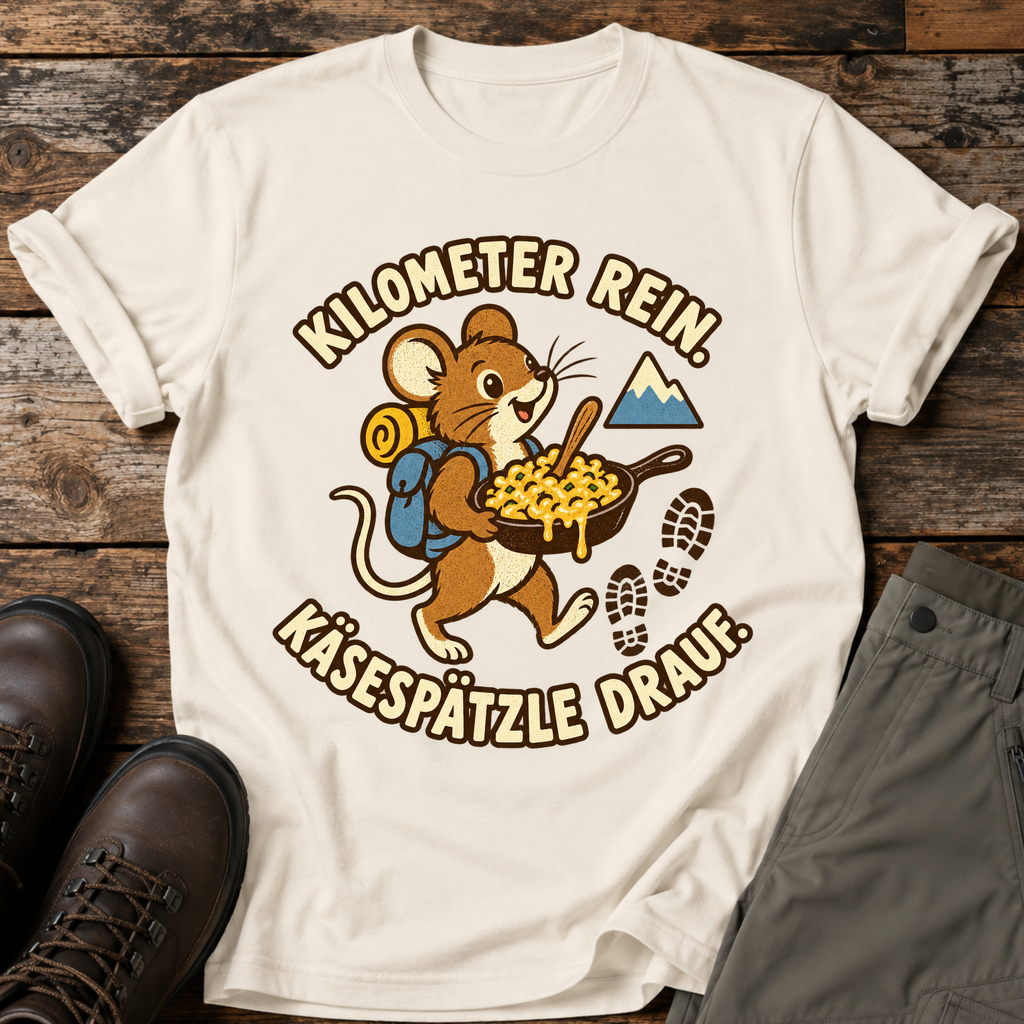 Kilometer rein , Käsespätzle drauf T-shirt