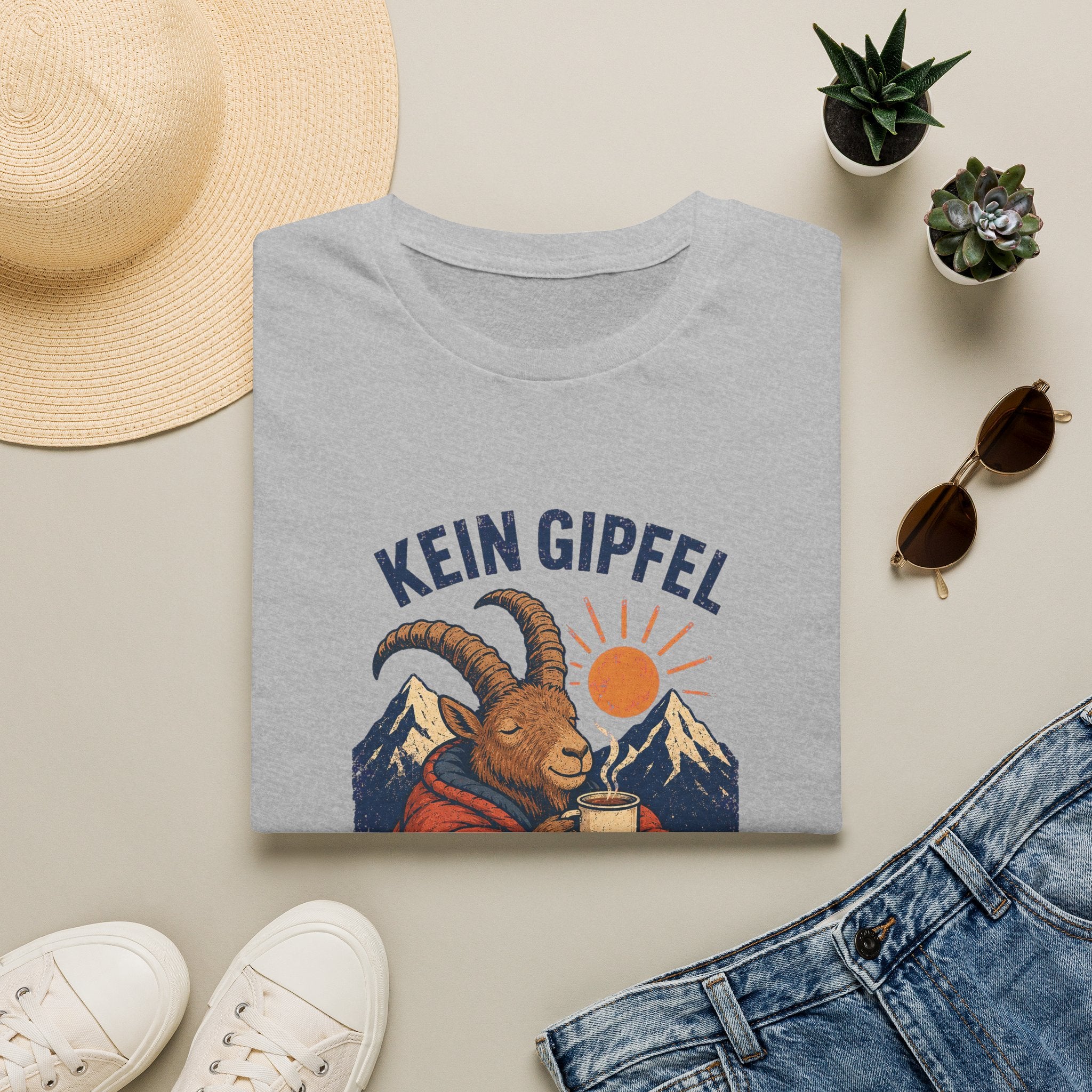 Kein Gipfel vor Kaffee T-Shirt