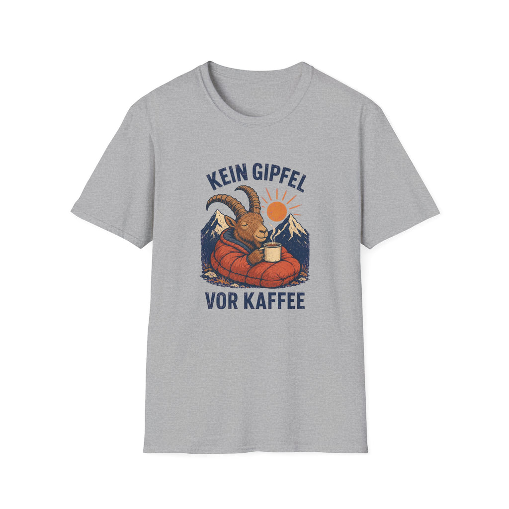 Kein Gipfel vor Kaffee T-Shirt