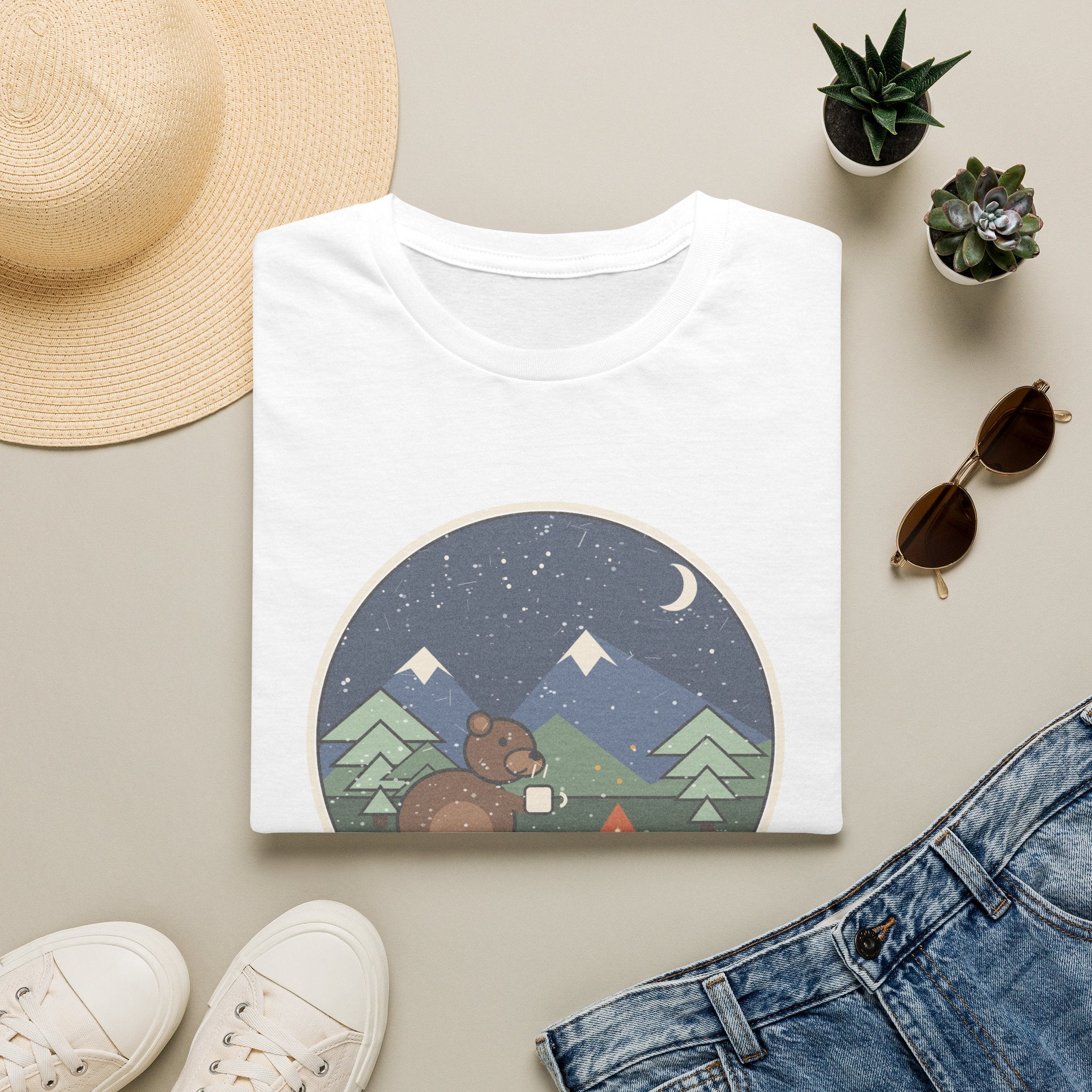 Bär am Lagerfeuer T-Shirt