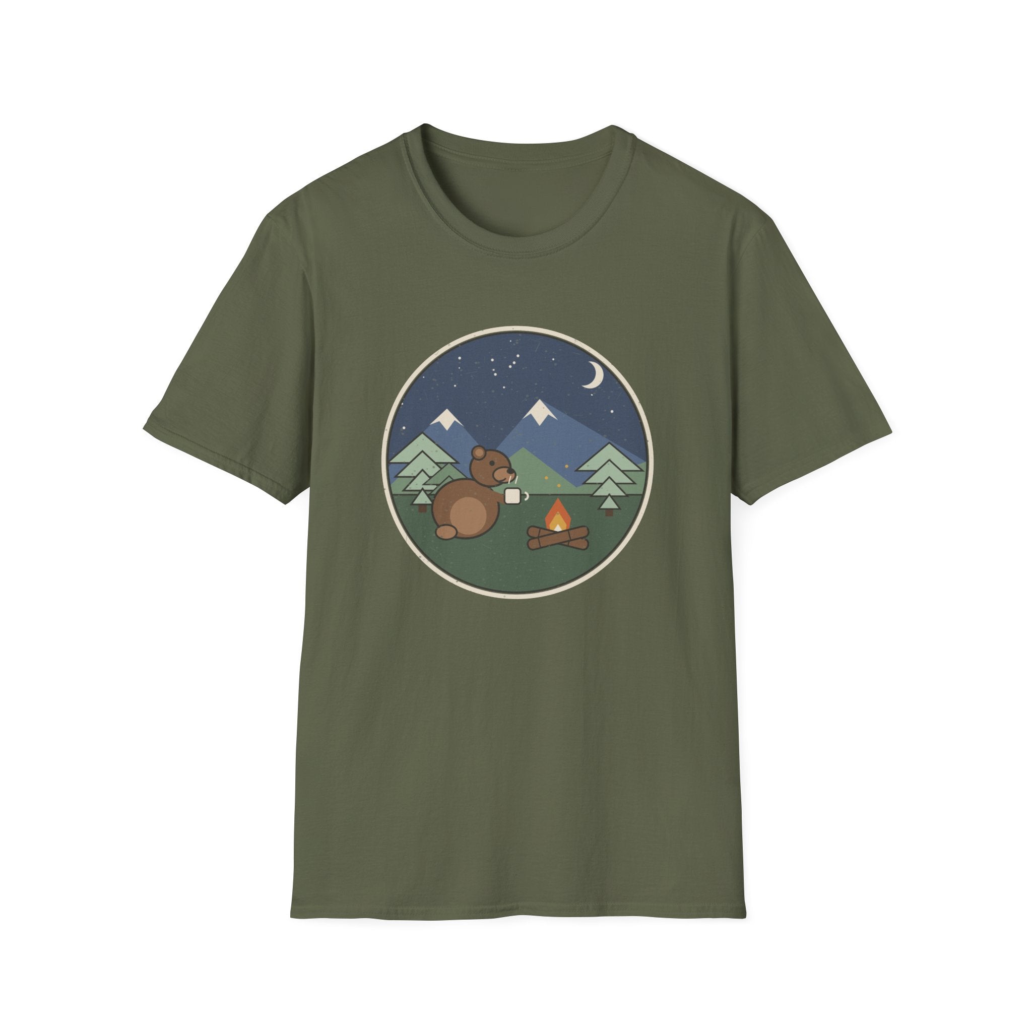 Bär am Lagerfeuer T-Shirt