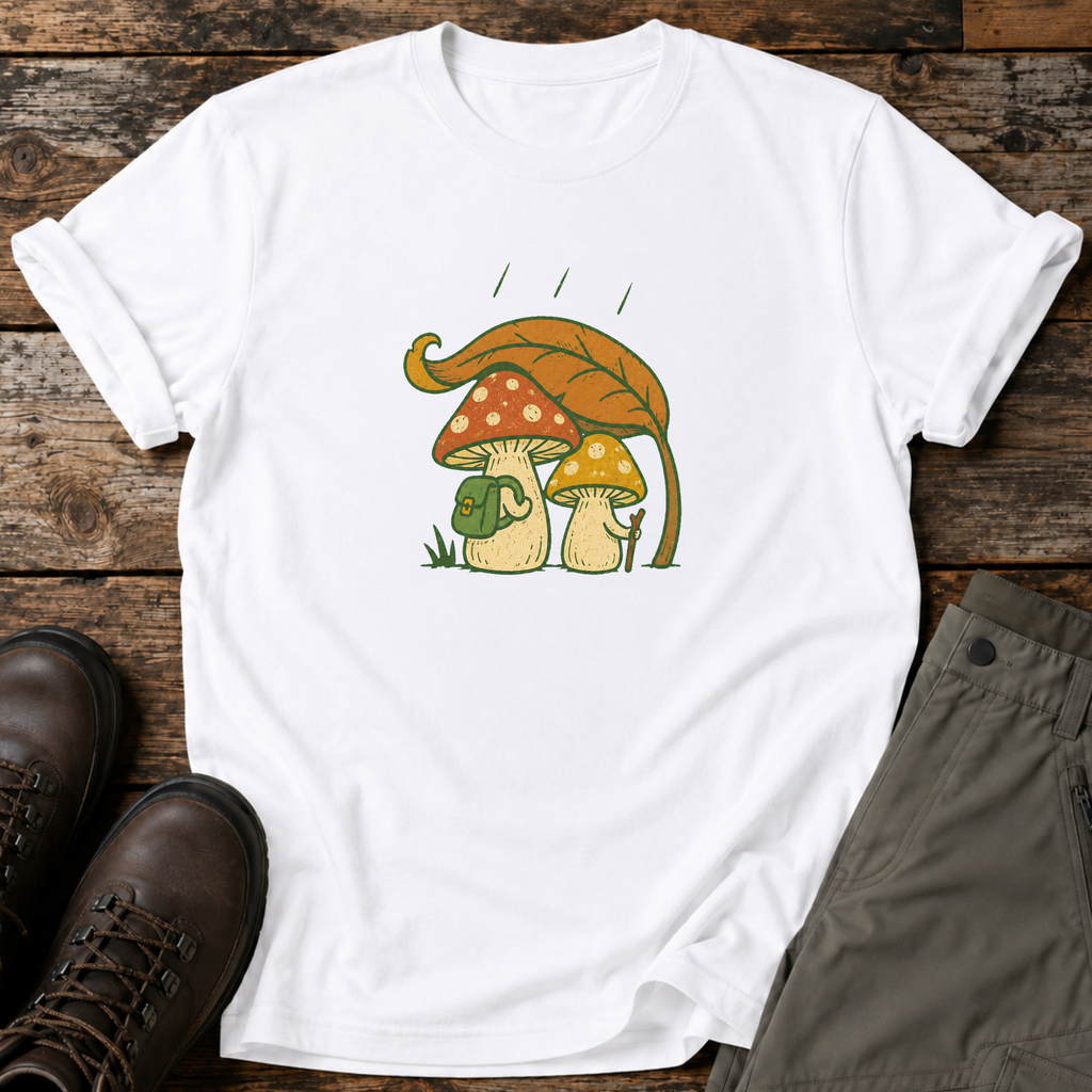 Pilze unterm Blatt T-shirt