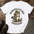 Wanderleistung. Anwesend. T-shirt